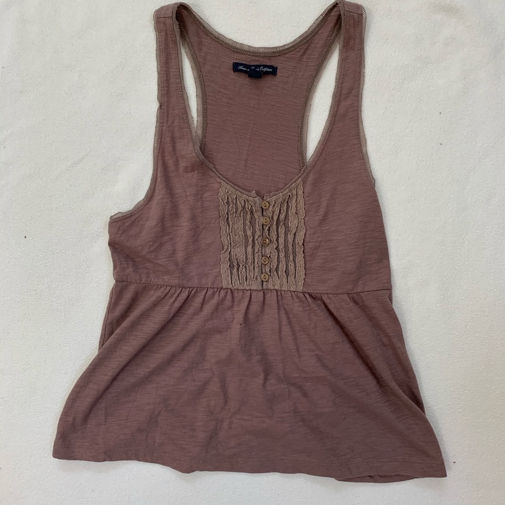 American Eagle Outfitters Brown Tank Top